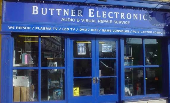 Buttner Electronics shopfront on Main Street, Dunshaughlin